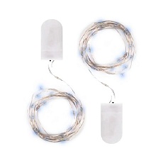 Светодиодная гирлянда ФАZA роса холодный белый (2шт) DC-G05-20WS2