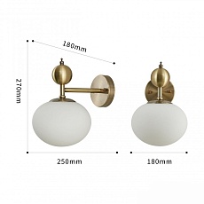 Бра Arte Milano Neapolis70307 270307/1B GD 1