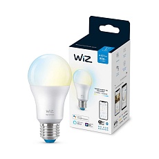 Лампа светодиодная диммируемая WiZ E27 8W 2700-6500K матовая Wi-Fi BLE 60W A60E27927-65TW1PF/6 929002383502