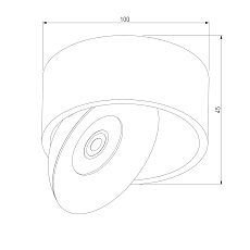 Накладной светодиодный светильник Elektrostandard Glide 25100/Led белый a059331 1