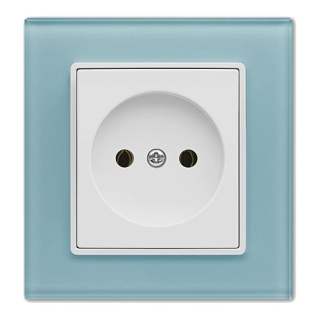 Розетка 2P Vesta-Electric Exclusive Blue голубой FRZ00040001SIN Фото № 