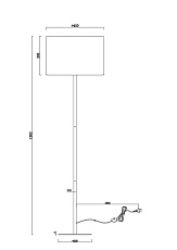 Торшер Moderli Gingko V11007-F 1