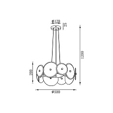 Подвесной светильник Vele Luce Siena VL3223P10 4