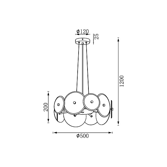 Подвесной светильник Vele Luce Siena VL3223P10 Фото № 5