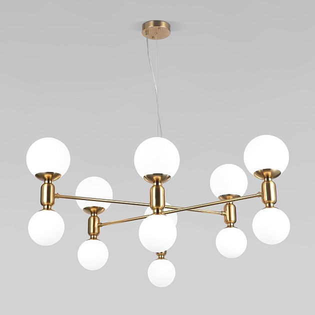 Подвесная люстра Eurosvet Bubble 30182 латунь Фото № 