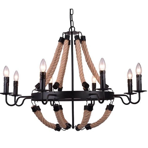 Подвесная люстра Arte Lamp Marsiglia A8956LM-8BK Фото № 2