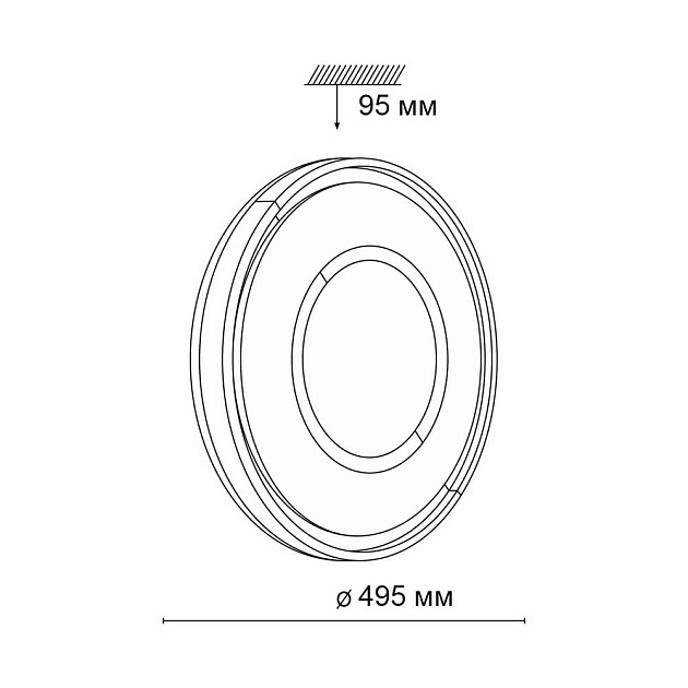 Настенно-потолочный светодиодный светильник Sonex Tan Stoki 3046/EL Фото № 5