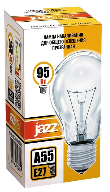 Лампа накаливания Jazzway E27 95W 2700K прозрачная 2859310 Фото № 2