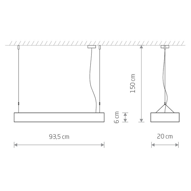 Подвесной светильник Nowodvorski Soft Led 90x20 7545 изображение 2 Подвесной светильник Nowodvorski Soft Led 90x20 7545 Фото № 2