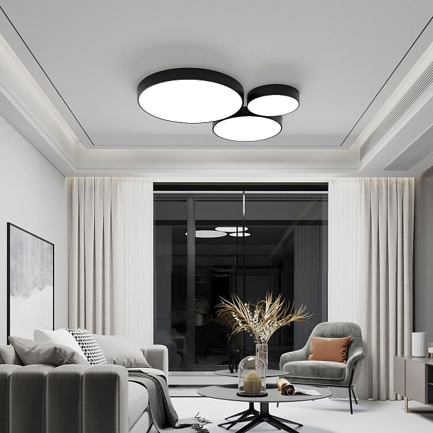 Потолочный светодиодный светильник Eurosvet Entire 90319/1 черный изображение 3 Потолочный светодиодный светильник Eurosvet Entire 90319/1 черный Фото № 3