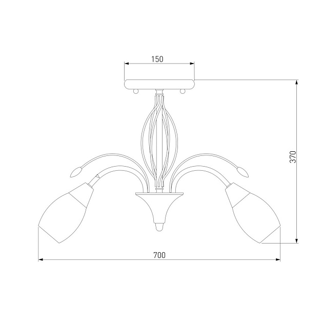 Потолочная люстра Eurosvet 30280/8 античная бронза Фото № 2