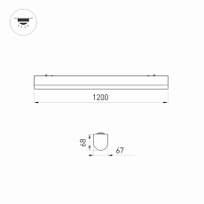 Потолочный светодиодный светильник Arlight ALT-Largo-1200-30W Day4000 030991 1