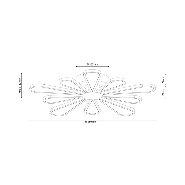 Потолочная люстра Lucia Tucci Miracoli 202.10 LED Фото № 2