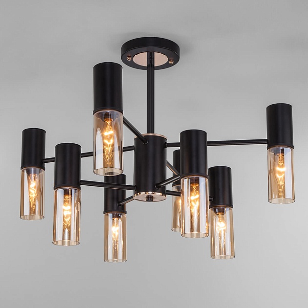 Подвесная люстра Eurosvet Tesoro 70125/8 черный Фото № 4