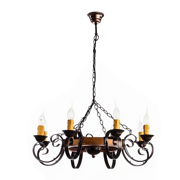 Подвесная люстра Arte Lamp Taverna A9520LM-8BR Фото № 5