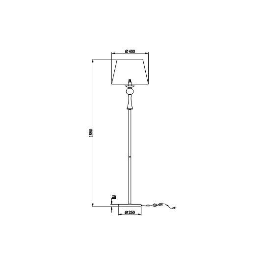 Торшер Vele Luce Percy VL1973F01 Фото № 4