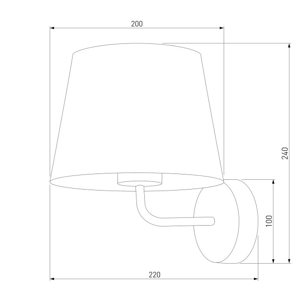 Бра TK Lighting 1880 Maja Grafit Фото № 2