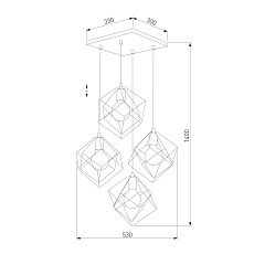 Подвесная люстра TK Lighting 2778 Alambre 1