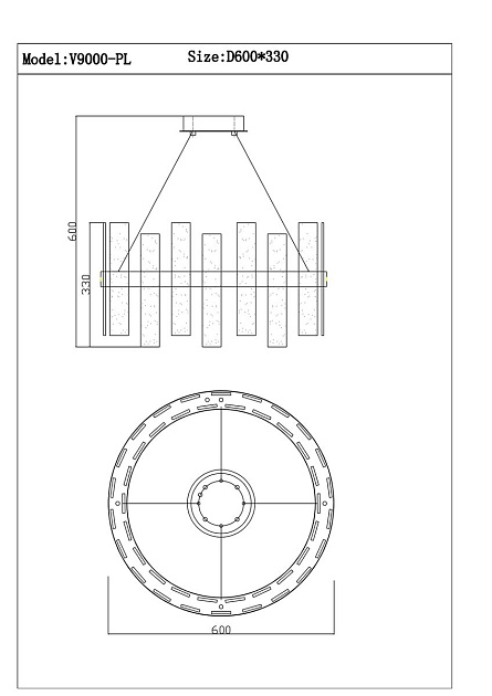 Подвесной светодиодный светильник Moderli Lima V9000-PL Фото № 2