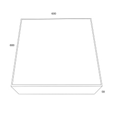 Потолочный светодиодный светильник Maytoni Technical Zon C067CL-L96B4K 1