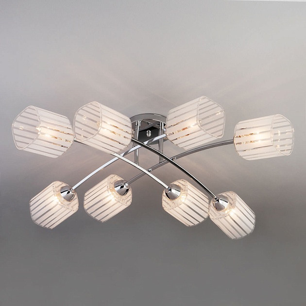 Потолочный светильник Eurosvet 30125/8 хром Фото № 