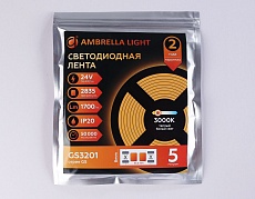 Светодиодная лента Ambrella Light 14,4W/m 180LED/m 2835SMD теплый белый 5M GS3201 2