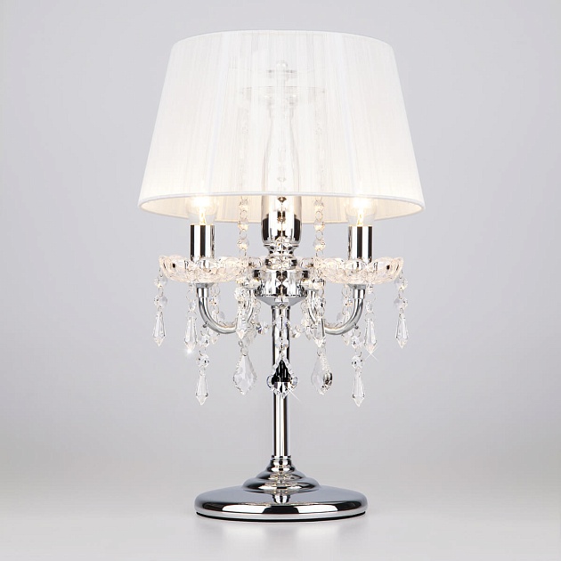 Настольная лампа Eurosvet 2045/3T хром/белый Фото № 