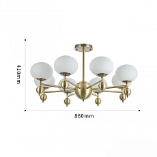 Потолочная люстра Arte Milano Neapolis70307 270307/8 GD 1