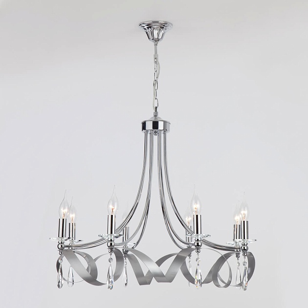 Подвесная люстра Eurosvet 60064/8 хром изображение Подвесная люстра Eurosvet 60064/8 хром Фото №