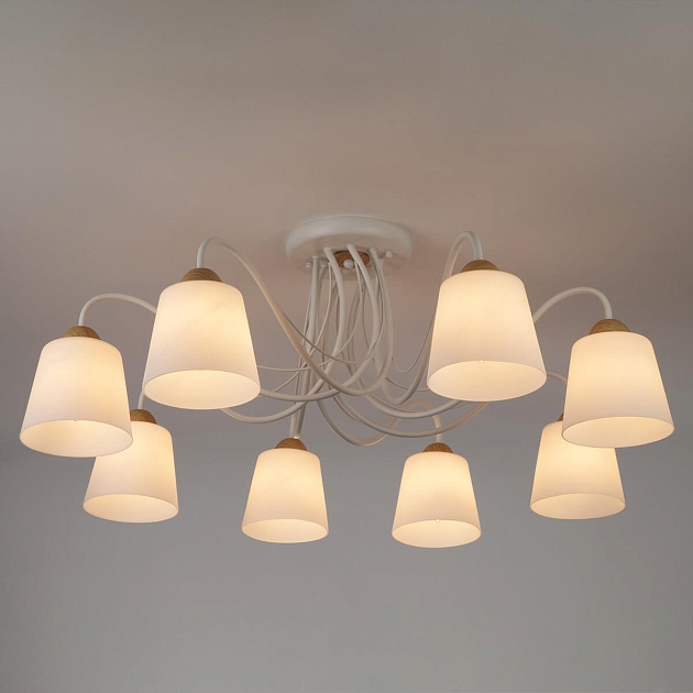 Потолочная люстра Eurosvet Betty 70062/8 белый изображение 3 Потолочная люстра Eurosvet Betty 70062/8 белый Фото № 3