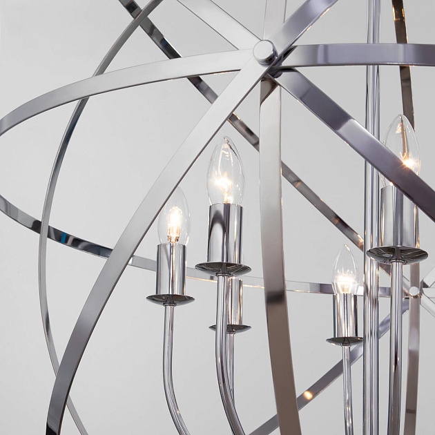 Подвесная люстра Eurosvet Santi 60139/8 хром изображение 4 Подвесная люстра Eurosvet Santi 60139/8 хром Фото № 4