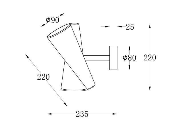 Бра Maytoni Giro MOD095WL-02BS изображение 2 Бра Maytoni Giro MOD095WL-02BS Фото № 2