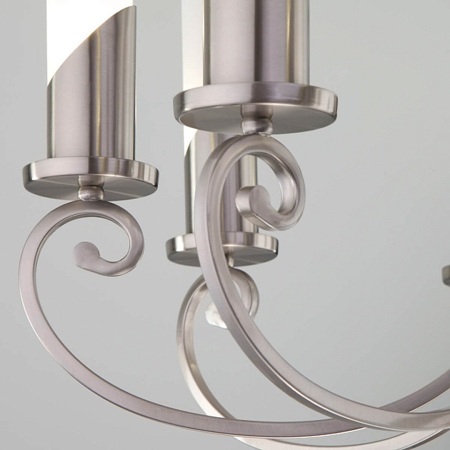 Подвесная люстра Eurosvet Banci 60117/8 никель изображение 4 Подвесная люстра Eurosvet Banci 60117/8 никель Фото № 4