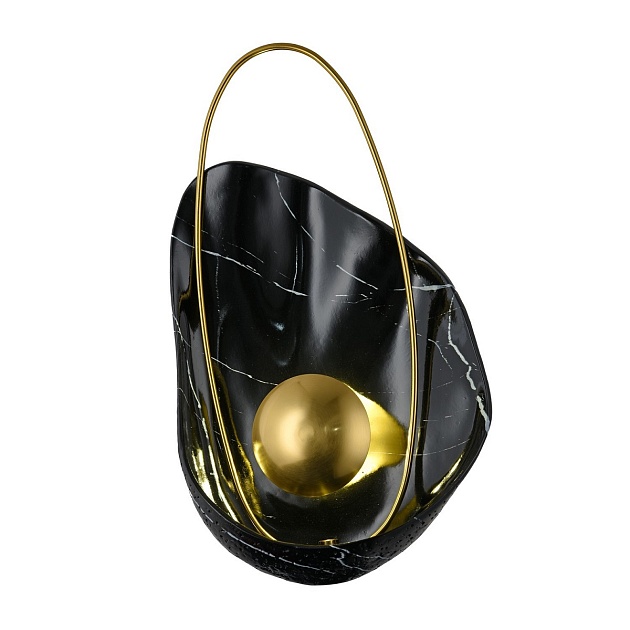 Настенный светодиодный светильник Gerhort G61355/1wBK+GD Фото № 