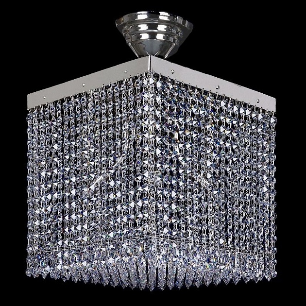 Потолочный светильник Artglass Leandra 300X300 Nickel CE Фото № 