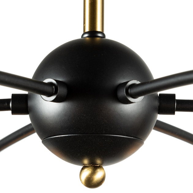 Потолочная люстра Arte Lamp Glasgow A1963PL-6BK Фото № 2