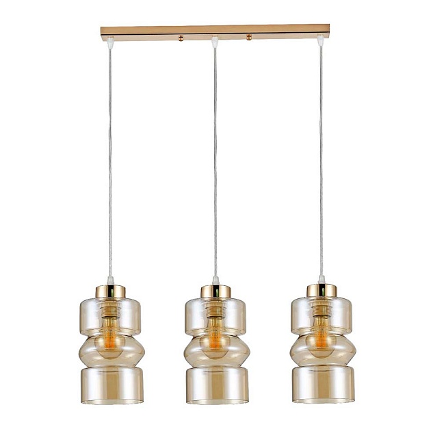 Подвесной светильник ЭкономСвет 30114/3GD AMB изображение Подвесной светильник ЭкономСвет 30114/3GD AMB Фото №