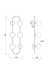 Бра Freya Inversion FR5233WL-04BS 1