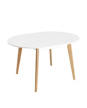 Кухонный стол Stool Group Rondo 100-135*100 бук/белый УТ000035280 4