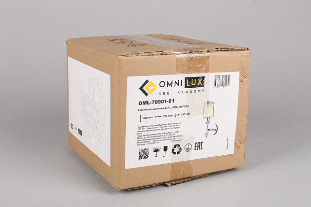 Бра Omnilux Malito OML-79901-01 изображение 2 Бра Omnilux Malito OML-79901-01 Фото № 2