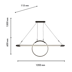 Подвесной светодиодный светильник Favourite Spillet 4587-12P 1
