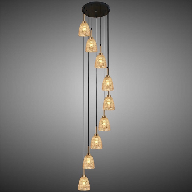 Подвесная люстра Reluce 09011-0.9-09 Amber Фото № 3