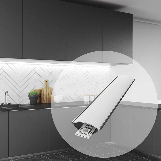 Профиль угловой с рассеивателем Apeyron 08-08 Фото № 10