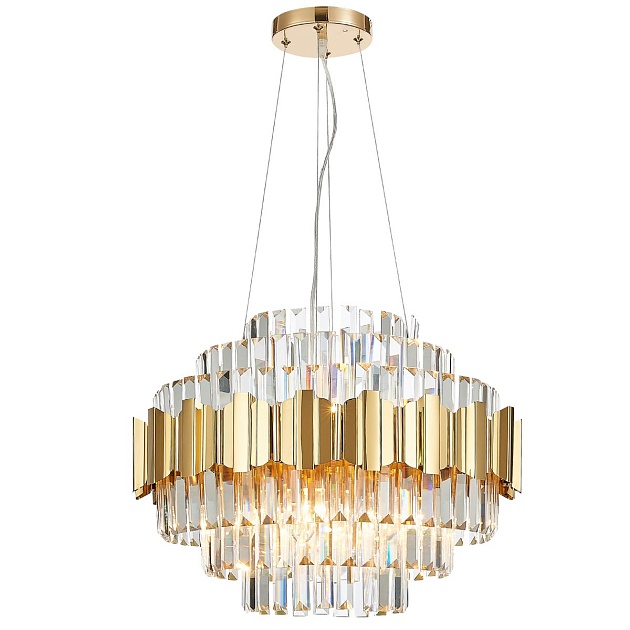Подвесная люстра Natali Kovaltseva Ruby 81442/8C Gold Фото № 