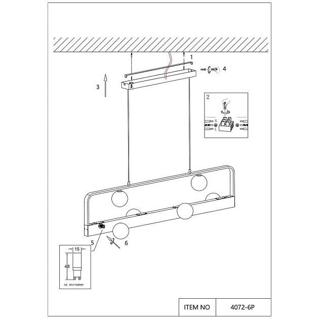 Подвесная люстра Favourite Fitirum 4072-6P Фото № 2