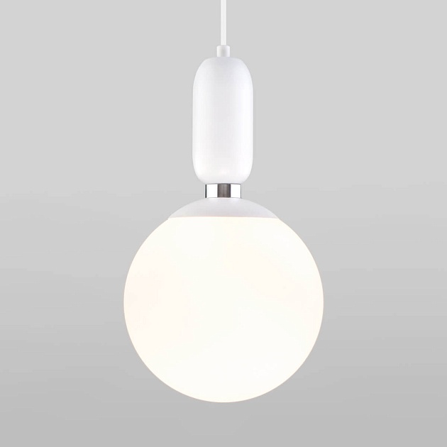 Подвесной светильник Eurosvet Bubble 50197/1 белый изображение Подвесной светильник Eurosvet Bubble 50197/1 белый Фото №