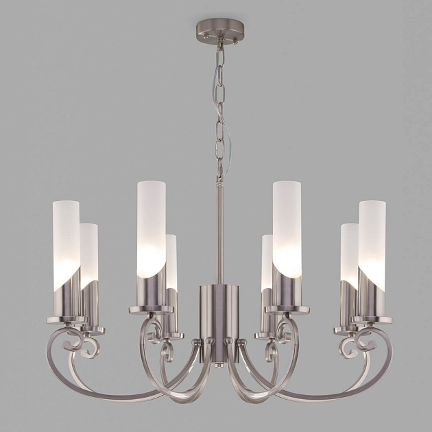 Подвесная люстра Eurosvet Banci 60117/8 никель изображение Подвесная люстра Eurosvet Banci 60117/8 никель Фото №