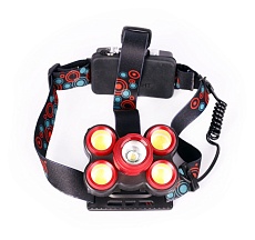 Налобный светодиодный фонарь Ultraflash аккумуляторный 100х90 400 лм E160 14681