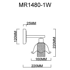 Бра MyFar Lisa MR1480-1W 1