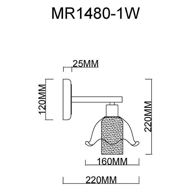 Бра MyFar Lisa MR1480-1W Фото № 2